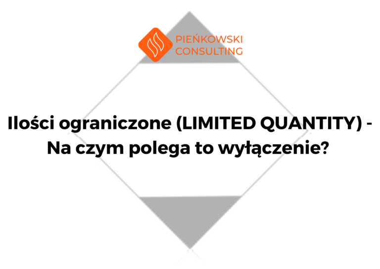 Ilości ograniczone (LIMITED QUANTITY)